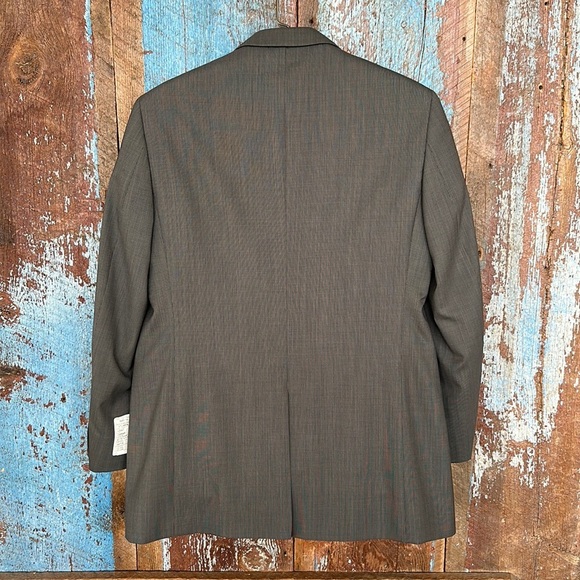 S. Cohen Gray Striped Wool Suit Jacket - Picture 6 of 6